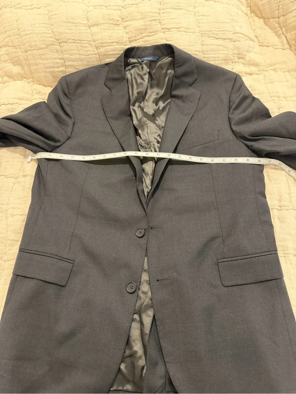 Brooks Brothers Vitale Barberis Canonico 1818 Regent Fit Charcoal Two Piece Suit